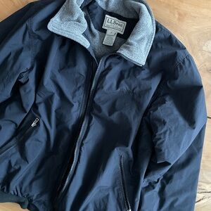 L.L. Bean Men's Black Fleece Lined Jacket